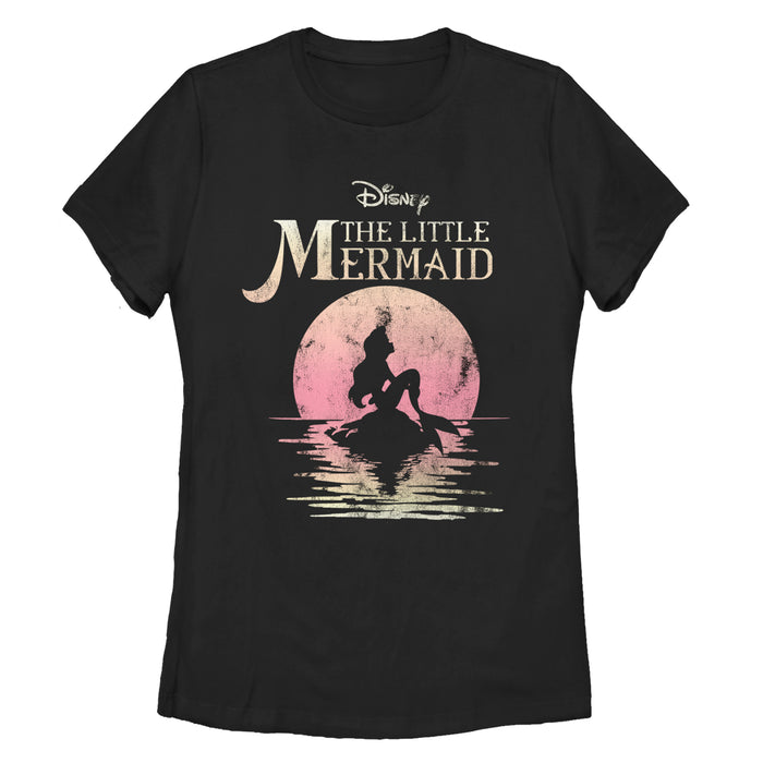 fifth sun Women's The Little Mermaid Ariel Sunset T-Shirt