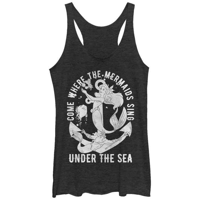 fifth sun Women's The Little Mermaid Ariel Under the Sea Racerback Tank Top