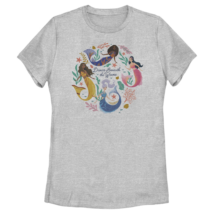 fifth sun Women's The Little Mermaid Dance Beneath the Waves T-Shirt