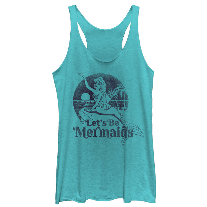 fifth sun Women's The Little Mermaid Let's Be Mermaids Racerback Tank Top