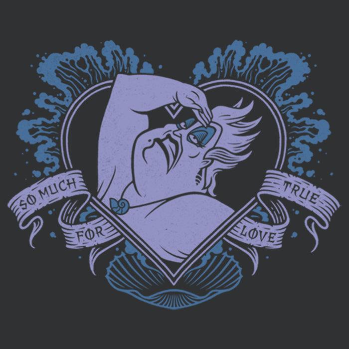 Fifth Sun Women's The Little Mermaid Ursula So Much For True Love Heart Racerback Tank Top