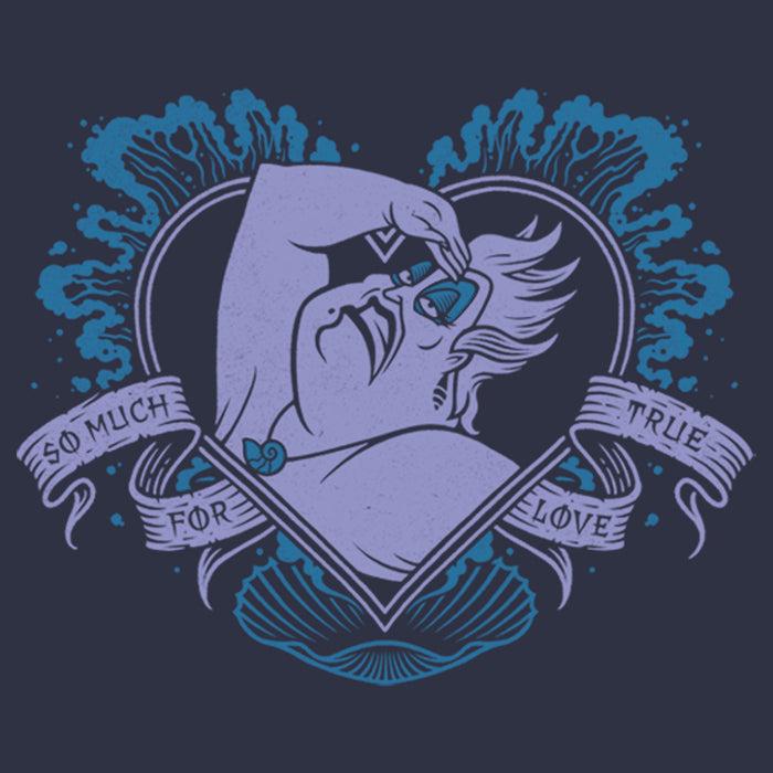 Fifth Sun Women's The Little Mermaid Ursula So Much For True Love Heart T-Shirt