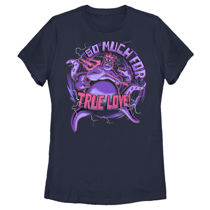 fifth sun Women's The Little Mermaid Ursula Trident So Much For True Love T-Shirt