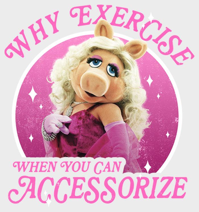 Fifth Sun Women's The Muppets Miss Piggy Accessorize Scoop Neck