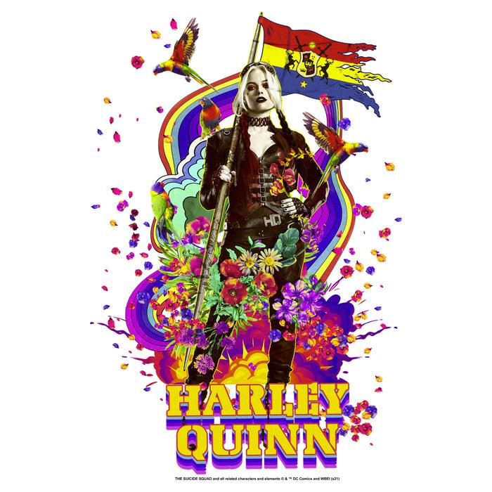 Fifth Sun Women's The Suicide Squad Harley Quinn Color Splash T-Shirt