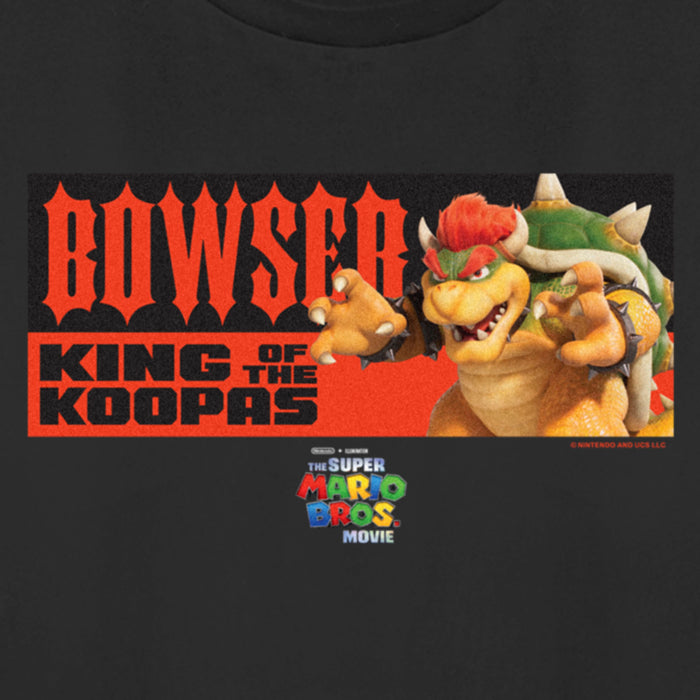 Fifth Sun Women's The Super Mario Bros. Movie Bowser King Of The Koopas Portrait T-Shirt