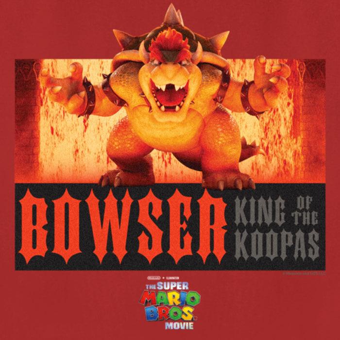 Fifth Sun Women's The Super Mario Bros. Movie Bowser King Of The Koopas Fire Scene T-Shirt