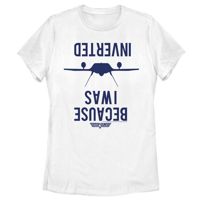 fifth sun Women's Top Gun Because I Was Inverted T-Shirt