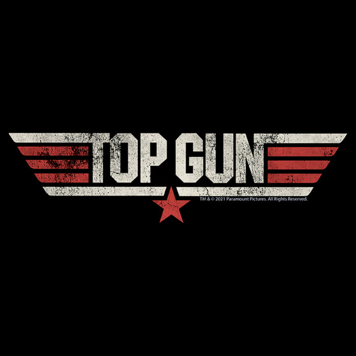 Fifth Sun Women's Top Gun Distressed Movie Logo T-Shirt