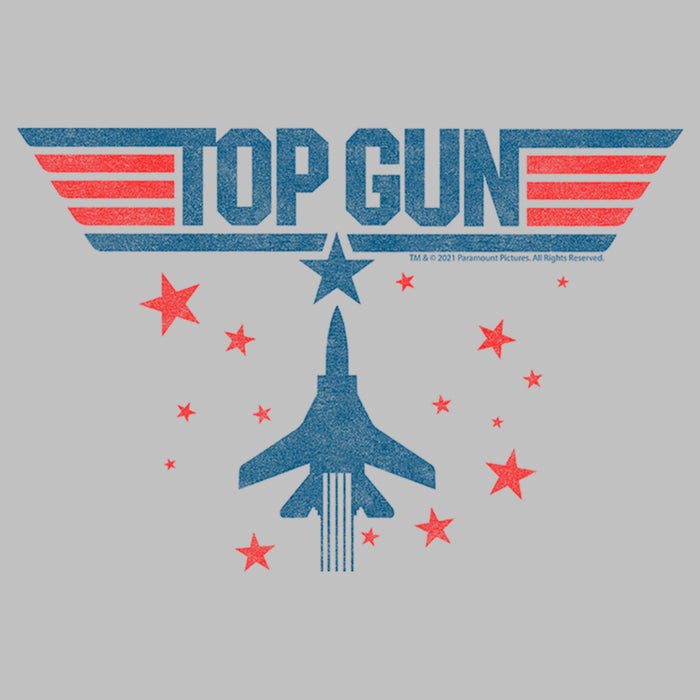 Fifth Sun Women's Top Gun Fighter Jet And Stars Logo T-Shirt