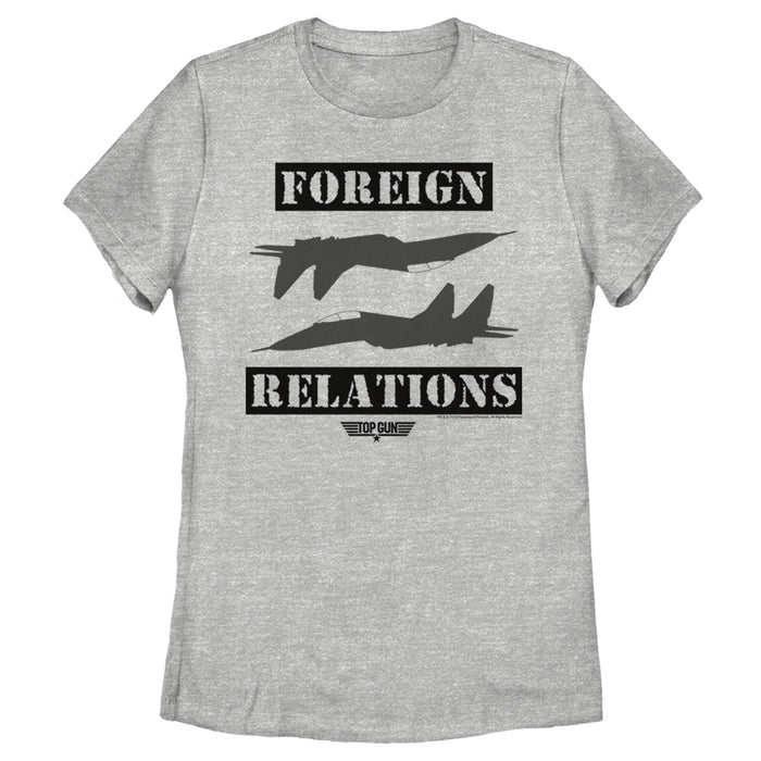 fifth sun Women's Top Gun Keeping up Foreign Relations T-Shirt