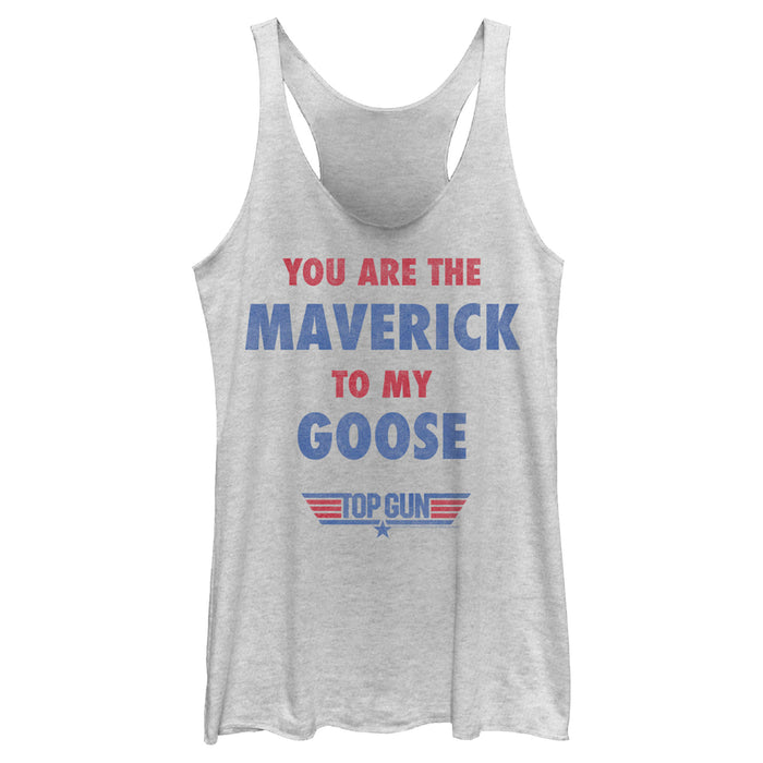 fifth sun Women's Top Gun You Are the Maverick to My Goose Racerback Tank Top