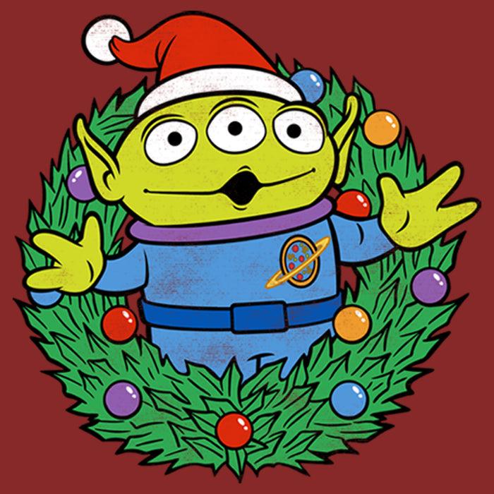 Fifth Sun Women's Toy Story Alien Greetings Wreath T-Shirt