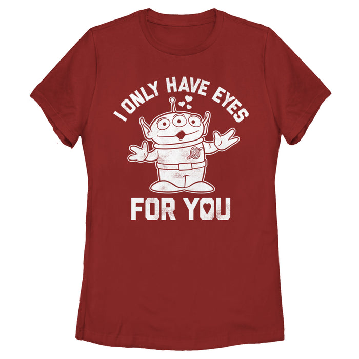 fifth sun Women's Toy Story Alien I Only Have Eyes for You T-Shirt