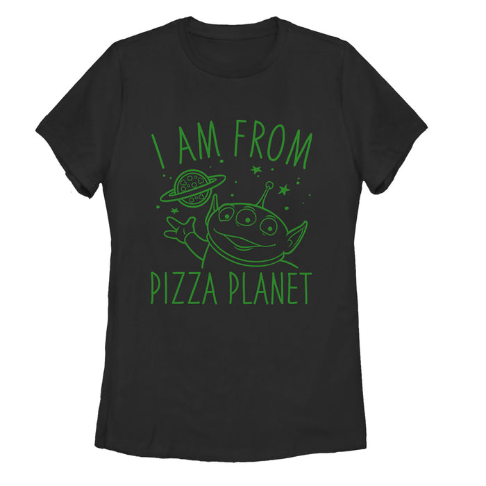 fifth sun Women's Toy Story Come in Peace from Pizza Planet T-Shirt