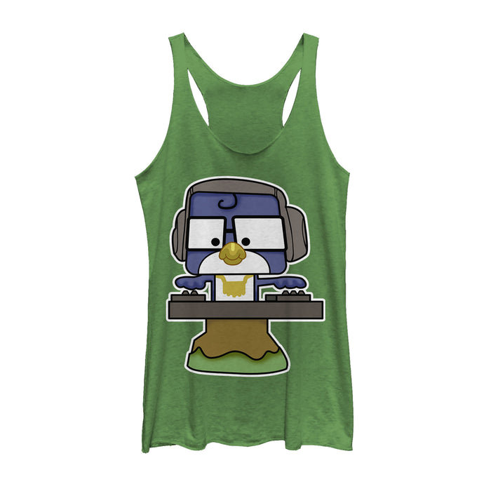 fifth sun Women's Toy Story DJ Blu-Jay Toy Racerback Tank Top