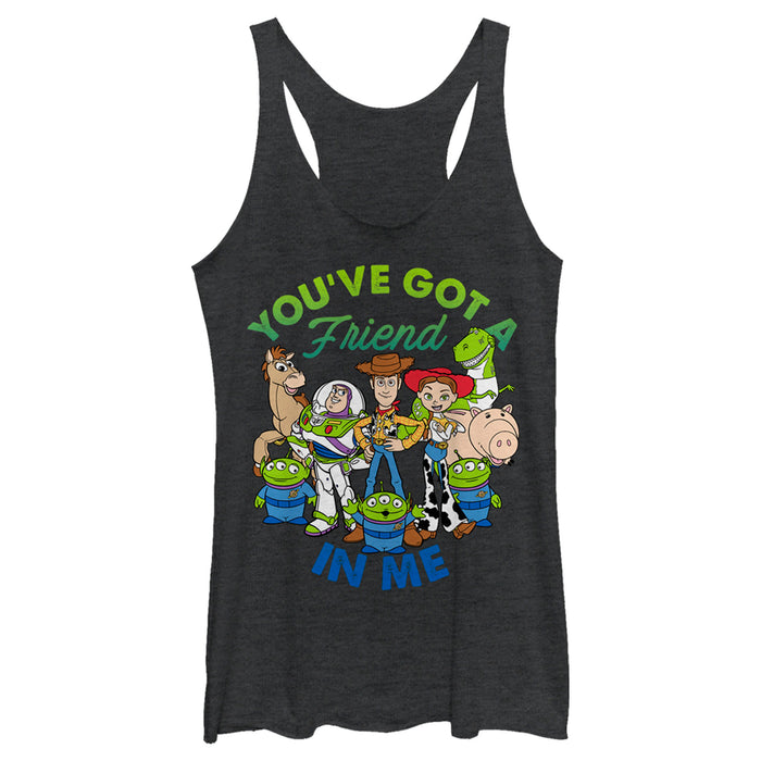 fifth sun Women's Toy Story Friend in Me Scene Racerback Tank Top