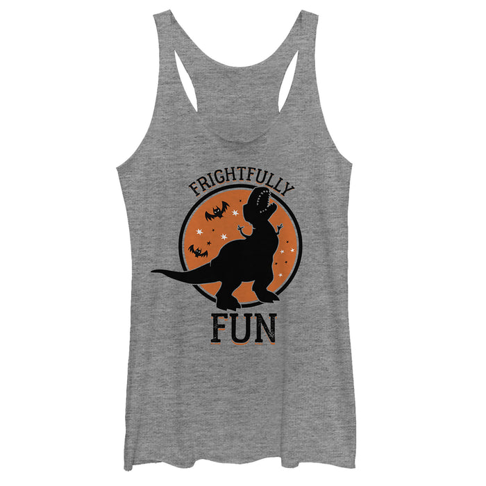 fifth sun Women's Toy Story Halloween Frightfully Fun Rex Racerback Tank Top
