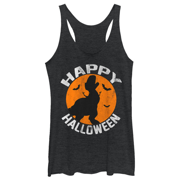 fifth sun Women's Toy Story Halloween Rex Silhouette Racerback Tank Top