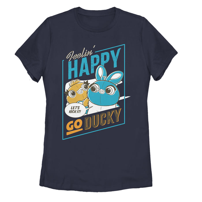 fifth sun Women's Toy Story Happy Go Ducky & Bunny T-Shirt