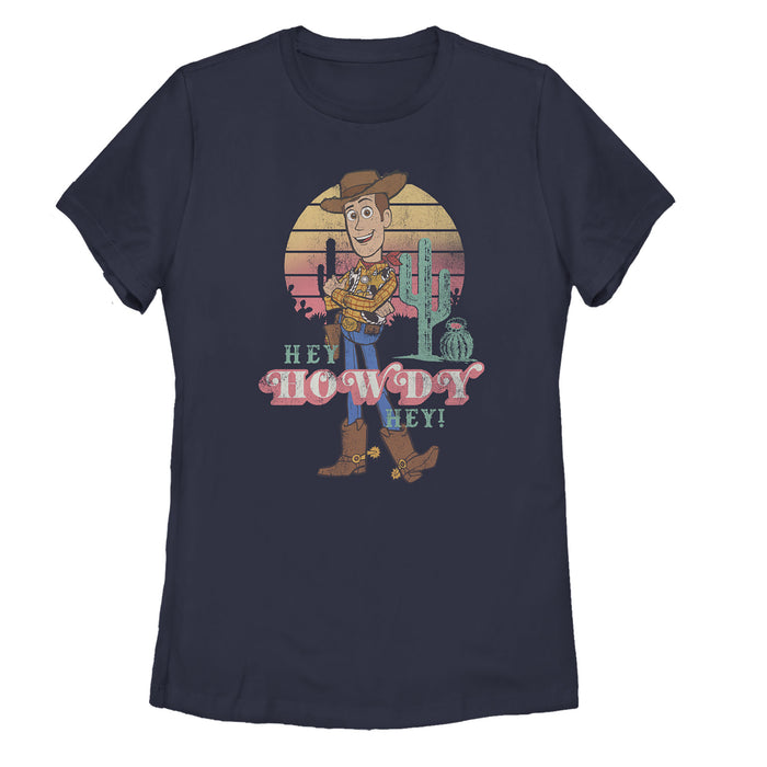 fifth sun Women's Toy Story Hey Howdy Woody T-Shirt