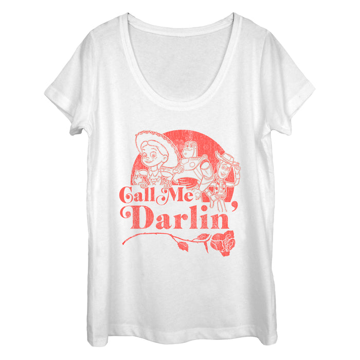 fifth sun Women's Toy Story Jessie Call Me Darling Scoop Neck