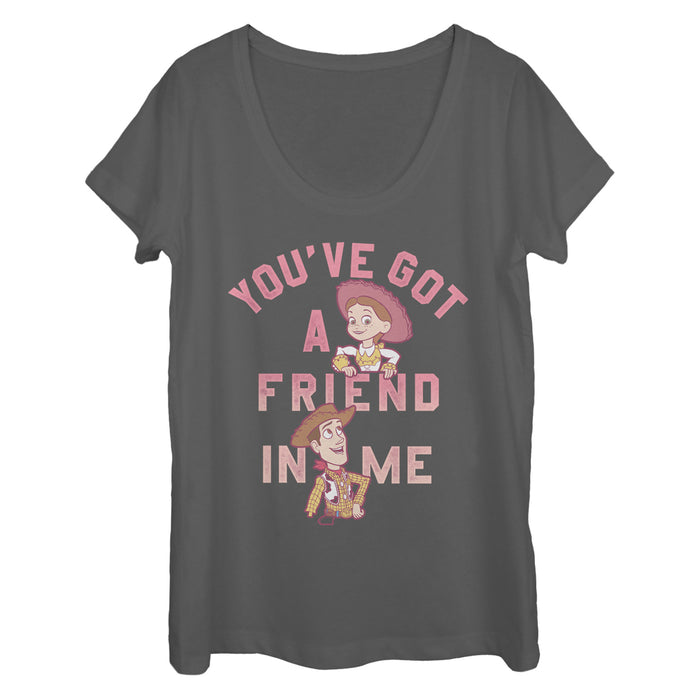 fifth sun Women's Toy Story Jessie Friend in Me Scoop Neck
