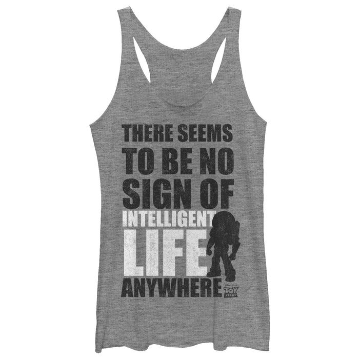 fifth sun Women's Toy Story No Intelligent Life Silhouette Racerback Tank Top