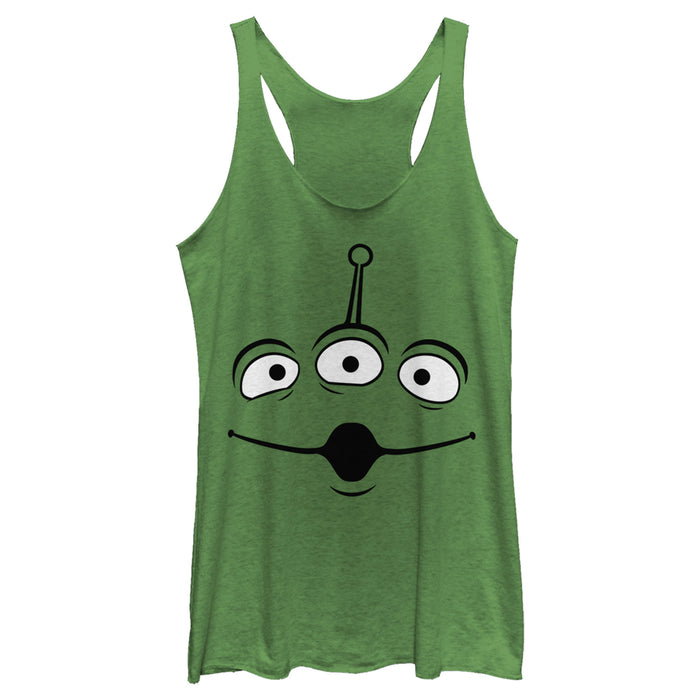 fifth sun Women's Toy Story Squeeze Alien Costume Tee Racerback Tank Top