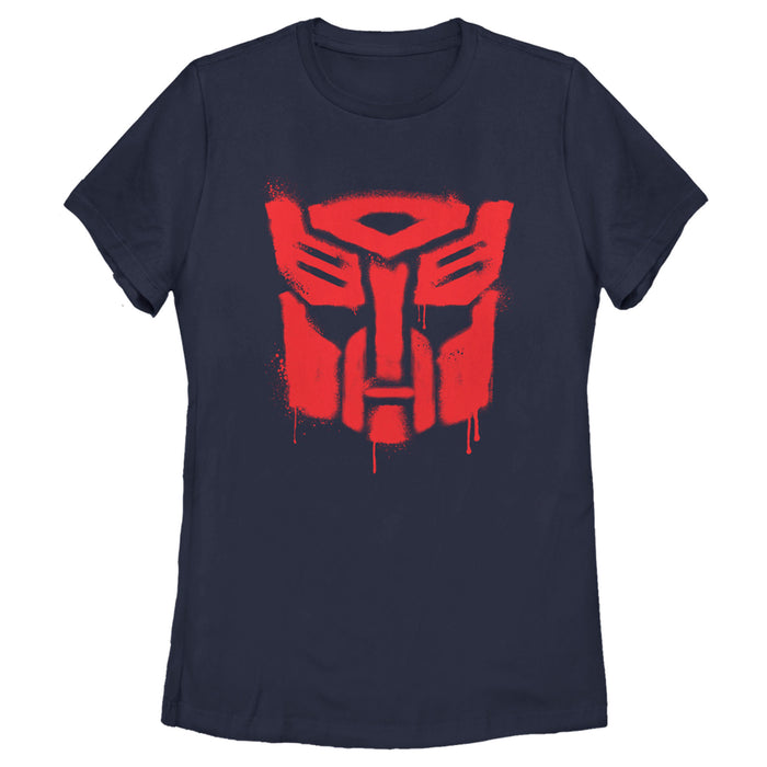 fifth sun Women's Transformers Autobots Graffiti Logo T-Shirt