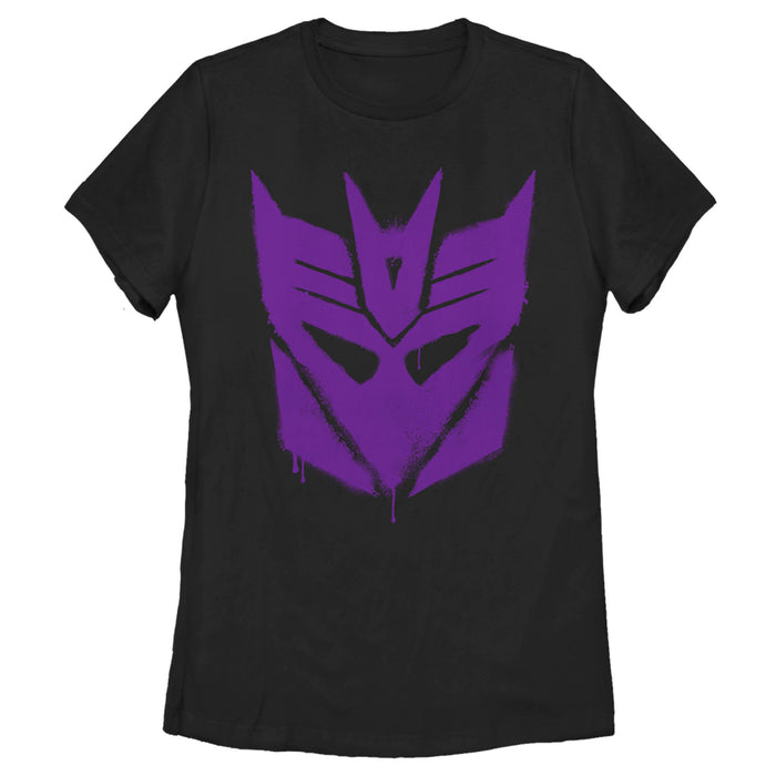 fifth sun Women's Transformers Decepticon Graffiti Logo T-Shirt