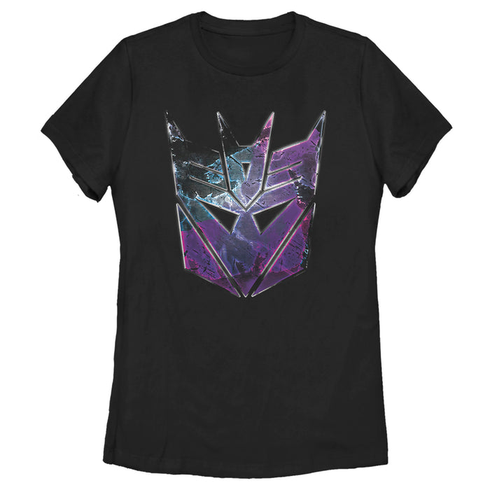 fifth sun Women's Transformers Decepticon Rusted Logo T-Shirt