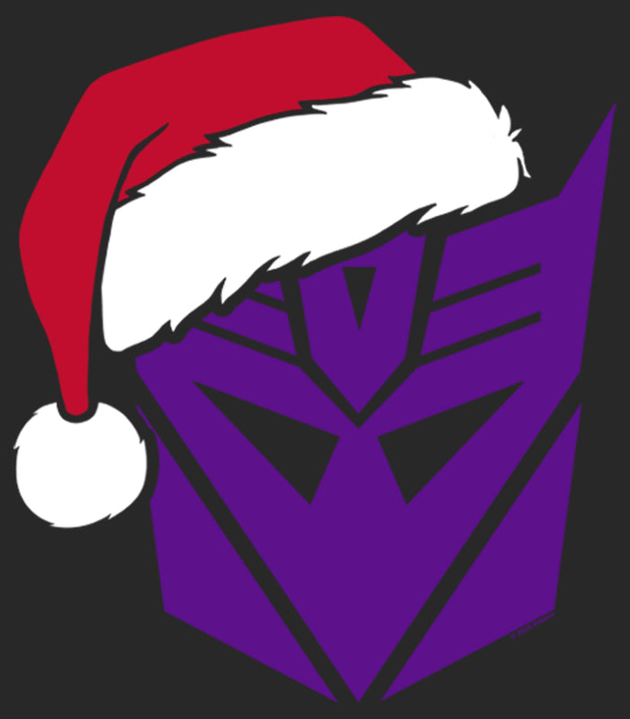Fifth Sun Women's Transformers Decepticon Santa T-Shirt