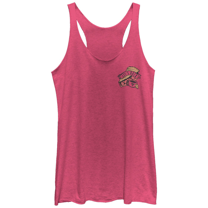 fifth sun Women's Twin Peaks Let's Rock Pie Racerback Tank Top