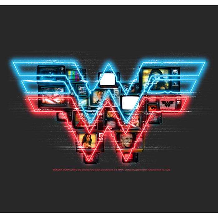 Fifth Sun Women's Wonder Woman 1984 TV Logo Overlay T-Shirt